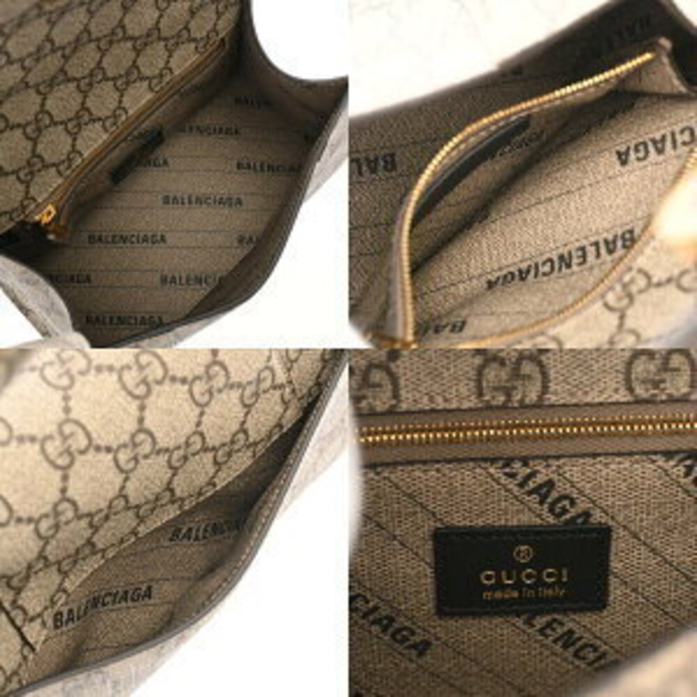 Balenciaga Hourglass The Hacker Project Beige Ebony GG Canvas Handbag - Picture 8 of 9